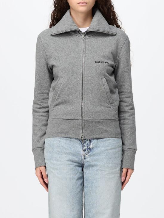 26FW 발렌시아가 피티드 집업 스웨트셔츠 자켓 A009S3TUVA4 8519 Grey