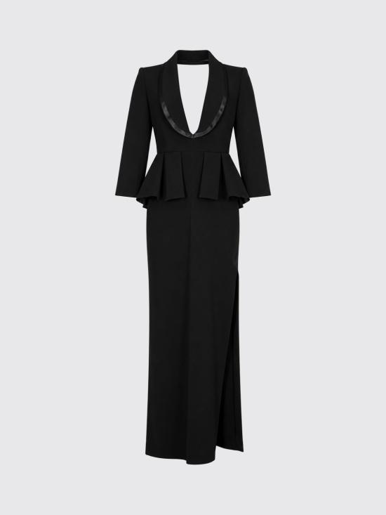 26FW 엘리자베타프랜치 롱 원피스 ABR0866E2 110 Black - ELISABETTA FRANCHI