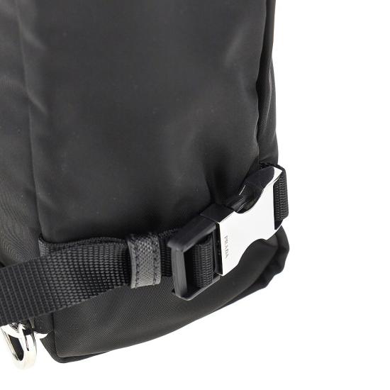 26FW 프라다 리나일론 사피아노 레더 백팩 2VZ1292DMG Black - PRADA