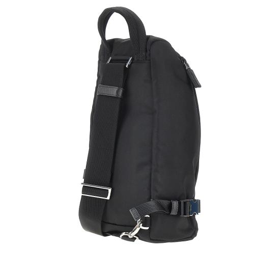 26FW 프라다 리나일론 사피아노 레더 백팩 2VZ1292DMG Black - PRADA