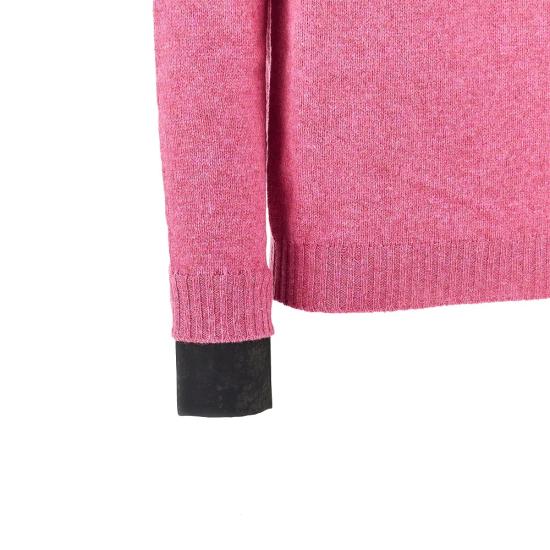 26FW 프라다 셰틀랜드 울 크루넥 스웨터 셰틀랜드 울 크루넥 스웨터 UMF353SEAO198K Pink - PRADA