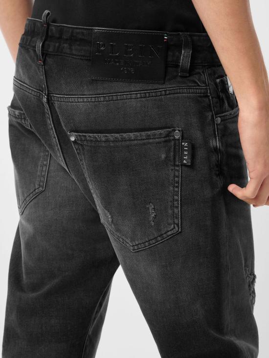 26FW 필립 플레인 데님 팬츠 FAECMDT4148PDE004N 02DL Black - PHILIPP PLEIN