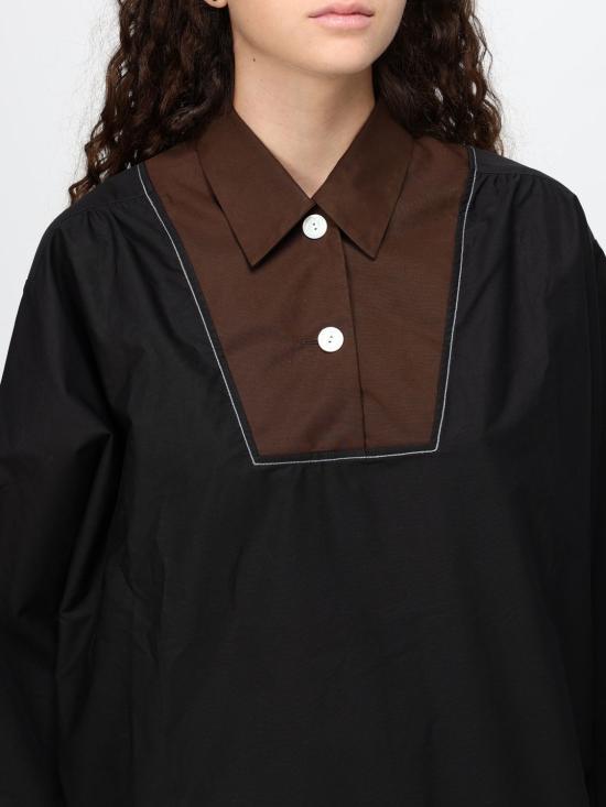 26FW 마르니 셔츠 TTMA0460J1UTCY65Z 00N99 Black - MARNI