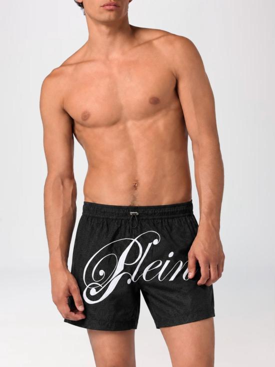 26FW 필립 플레인 스윔팬츠 SAFCMMT0426PTE088N 02 Black - PHILIPP PLEIN
