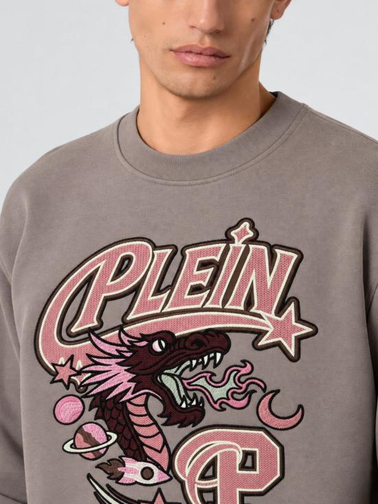 26FW 필립 플레인 긴팔 티셔츠 FAFCMJO1466PTE180N 06 Beige - PHILIPP PLEIN