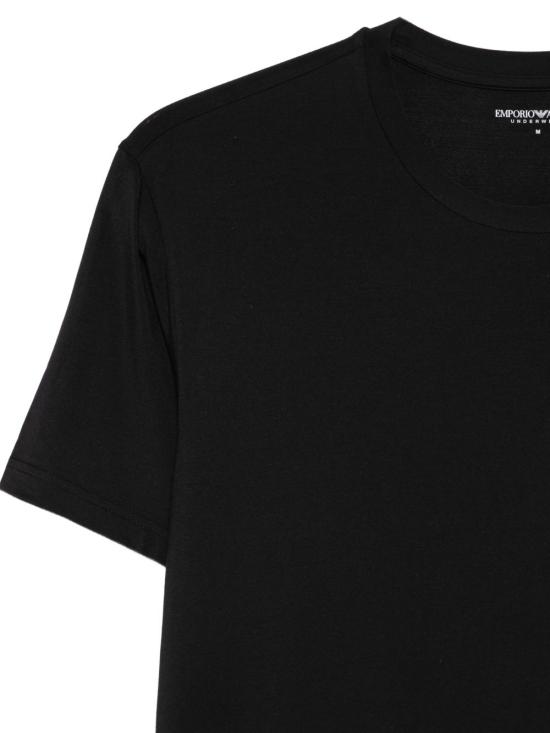 26FW 엠포리오 아르마니 반팔 티셔츠 EM000379 AF25034UC001 BLACK - EMPORIO ARMANI