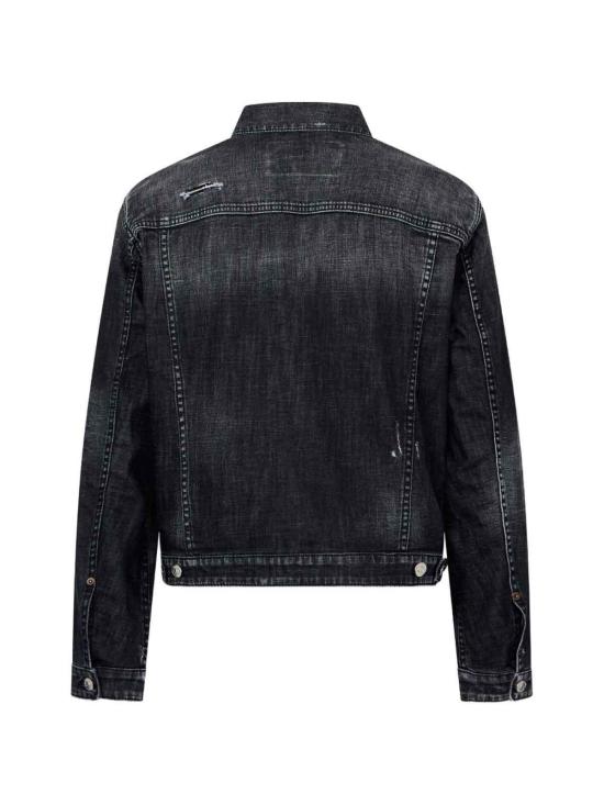 26FW 디스퀘어드2 데님 자켓 S74AM1729 S30357 900 BLACK DOM - DSQUARED2