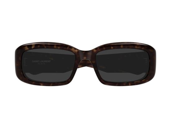 26FW 생로랑 선글라스 SL 809 볼드 호피무늬 오버사이즈 스퀘어 - SAINT LAURENT