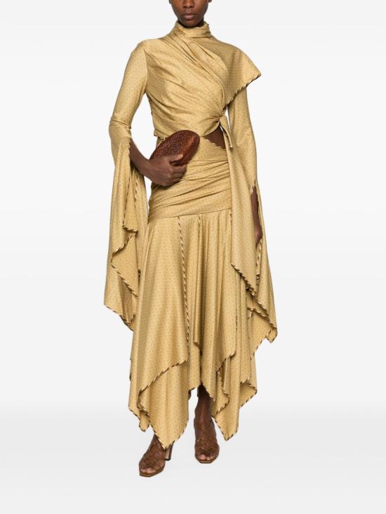 26FW 짐머만 숏 원피스 0449D F261CHPR GOLD - ZIMMERMANN