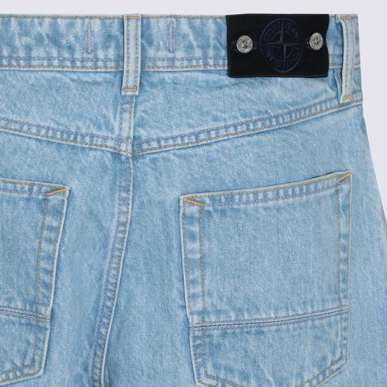 26FW 스톤 아일랜드 인디고 데님 린스드 루즈핏 파이브 포켓 진 L2S14 J100006 S0J33 VJ204 BLUE LIGHT WASH DOM - STONE ISLAND