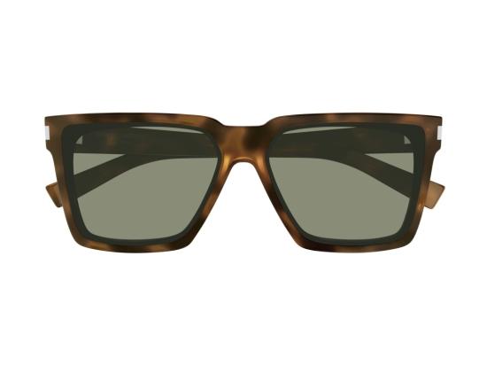 25FW 생로랑 선글라스 SL 610 볼드 호피무늬 오버사이즈 스퀘어 - SAINT LAURENT