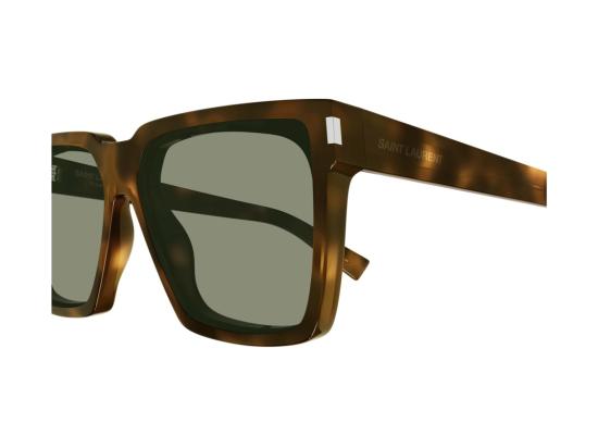 25FW 생로랑 선글라스 SL 610 볼드 호피무늬 오버사이즈 스퀘어 - SAINT LAURENT