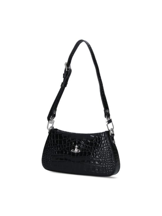 26FW 비비안웨스트우드 ORB 타샤 레더 스터드 숄더백 5801000JW L0098 N401 BLACK DOM - VIVIENNE WESTWOOD