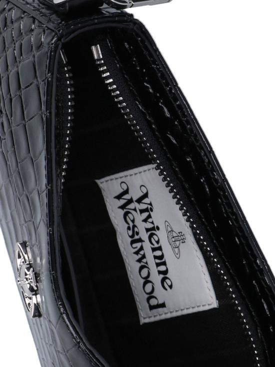 26FW 비비안웨스트우드 ORB 타샤 레더 스터드 숄더백 5801000JW L0098 N401 BLACK DOM - VIVIENNE WESTWOOD