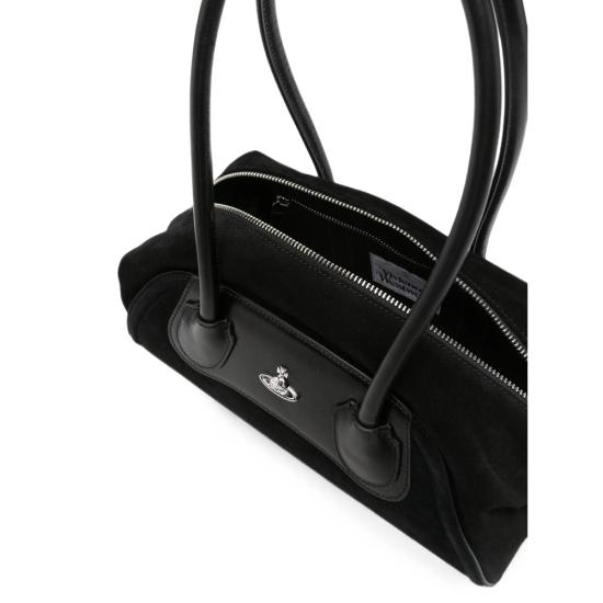 26FW 비비안웨스트우드 사피아노 레더 숄더백 4703000LW L00AW N401 BLACK DOM - VIVIENNE WESTWOOD