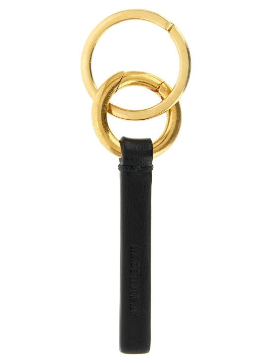 질샌더 키링 질 샌더 송아지 가죽 키체인 액세서리 블랙 - JIL SANDER
