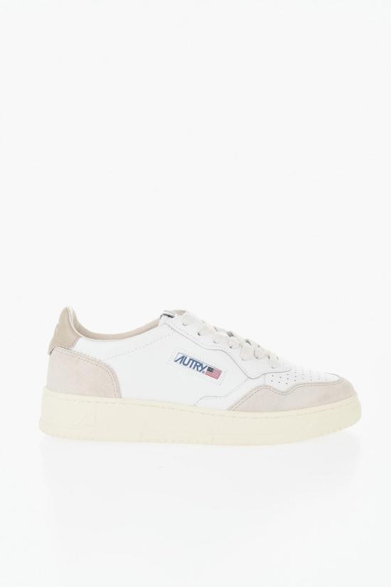  오트리 메달리스트 로우 레더 스니커즈 AULWLS58 Beige Bianco - AUTRY