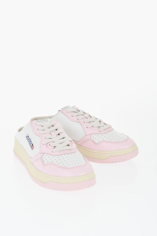  오트리 메달리스트 시어링 뮬 스니커즈 MULWWB37 Bianco Rosa