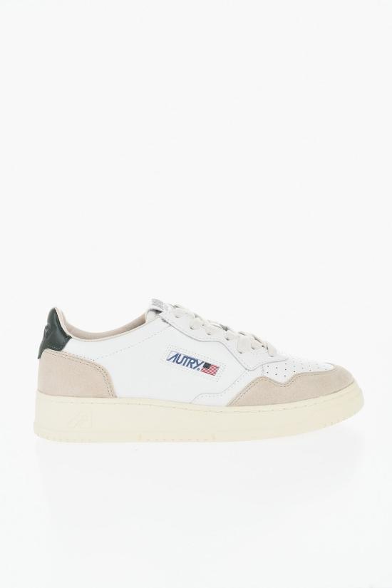  오트리 메달리스트 로우 레더 스니커즈 AULWLS56 Beige Bianco - AUTRY