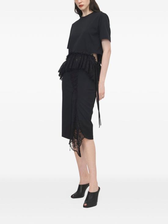 26FW 알렉산더 맥퀸 숏 스커트 A00047QJAAC 1000 BLACK - ALEXANDER MCQUEEN