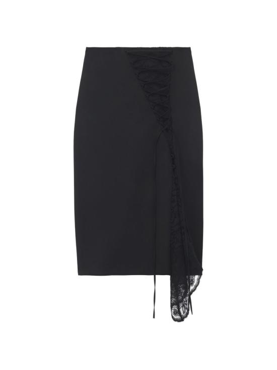 26FW 알렉산더 맥퀸 숏 스커트 A00047QJAAC 1000 BLACK