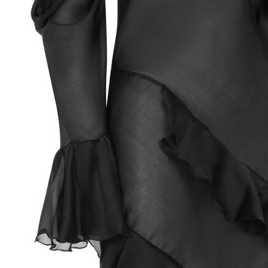 26FW 로베르토 카발리 미디 원피스 XWT129CC001 05051 BLACK - ROBERTO CAVALLI