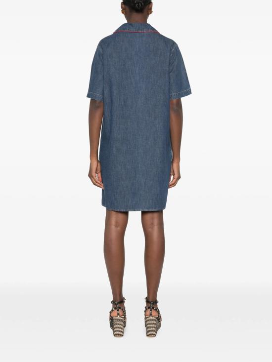 26FW 발렌티노 가라바니 미디 원피스 9B3DA13B9YA528 BLU - VALENTINO GARAVANI