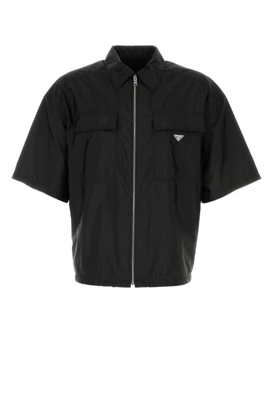26FW 프라다 반팔 셔츠 SC758SWM11WQ9 F0002 BLACK