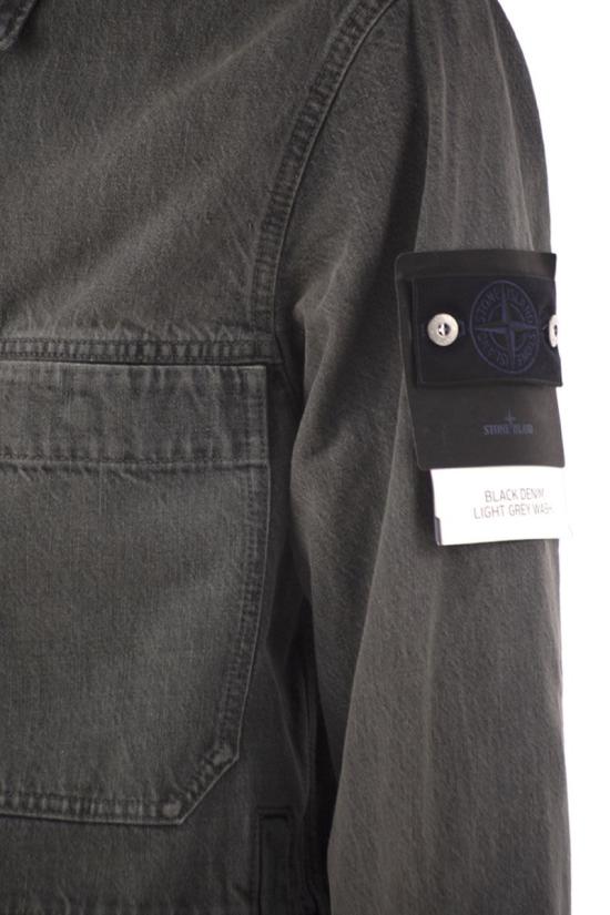 26FW 스톤 아일랜드 블루 린스 버튼 디테일 코치 재킷 L2S144100006S0J35 VJ604 GREY - STONE ISLAND