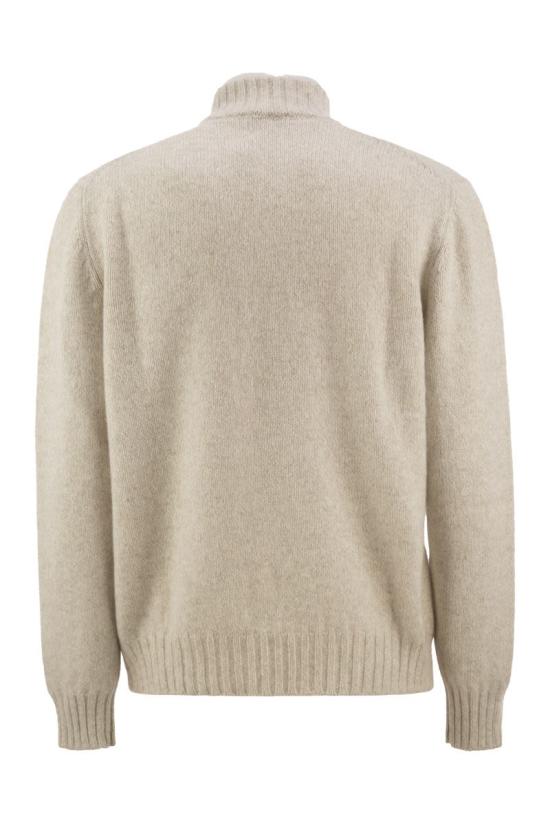 26FW 키톤 집업 니트 UMK1097K395007 LIGHT BEIGE - KITON