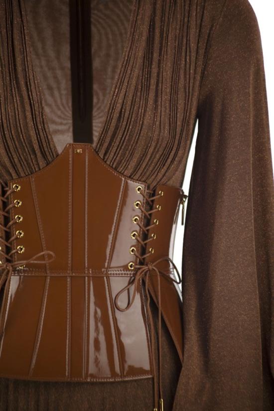 26FW 엘리자베타프랜치 미디 원피스 ABR1566E2 FK3 LIGHT BROWN - ELISABETTA FRANCHI