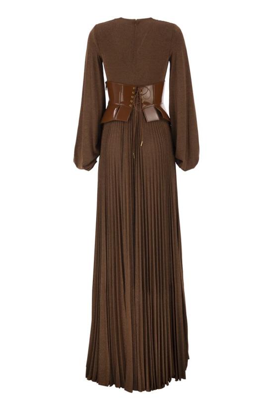 26FW 엘리자베타프랜치 미디 원피스 ABR1566E2 FK3 LIGHT BROWN - ELISABETTA FRANCHI