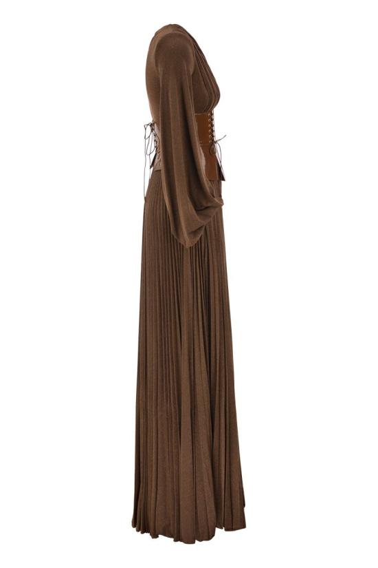 26FW 엘리자베타프랜치 미디 원피스 ABR1566E2 FK3 LIGHT BROWN - ELISABETTA FRANCHI