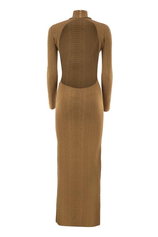 26FW 엘리자베타프랜치 미디 원피스 AM31S67E2 AI6 LIGHT BROWN - ELISABETTA FRANCHI