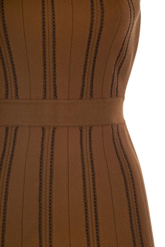 26FW 엘리자베타프랜치 미디 원피스 AM38Q67E2 FR1 LIGHT BROWN - ELISABETTA FRANCHI