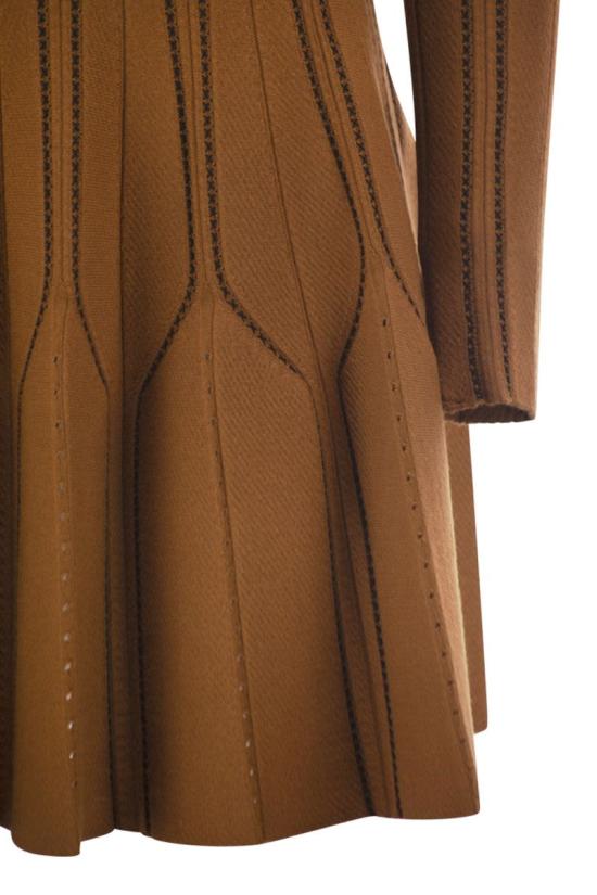 26FW 엘리자베타프랜치 미디 원피스 AM39Q67E2 FR1 LIGHT BROWN - ELISABETTA FRANCHI