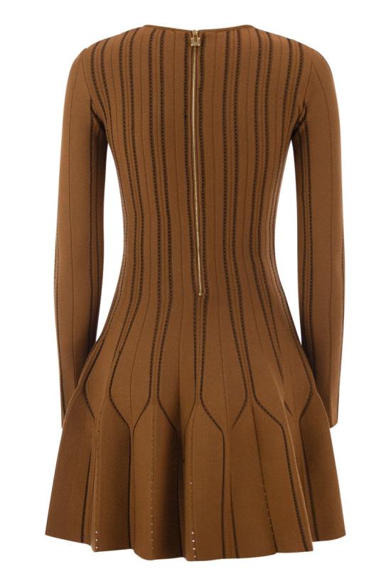 26FW 엘리자베타프랜치 미디 원피스 AM39Q67E2 FR1 LIGHT BROWN - ELISABETTA FRANCHI