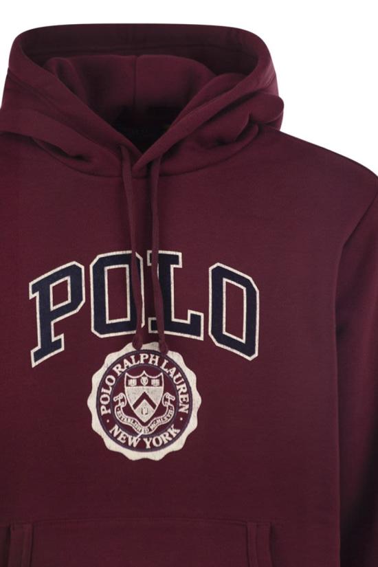 26FW 폴로 랄프로렌 후드 티셔츠 710B26149 005 BORDEAUX - POLO RALPH LAUREN