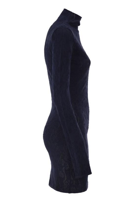 26FW 돈답 미디 원피스 DA620M01068D002DD 890 BLUE - DONDUP