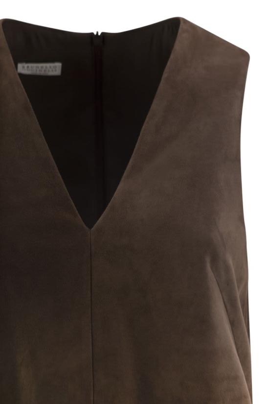26FW 브루넬로 쿠치넬리 미디 원피스 M0CLFA5544 C1129 DARK BROWN - BRUNELLO CUCINELLI