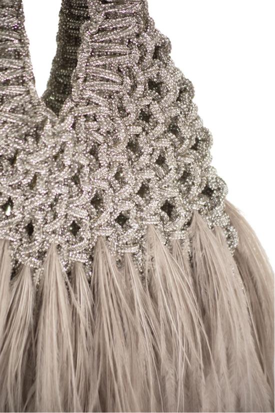  히보우라마 토트백 VANNIFIQUE PLUMES CRYSTAL LIGHT GREY CRYSTALLIGHTGREY - HIBOURAMA
