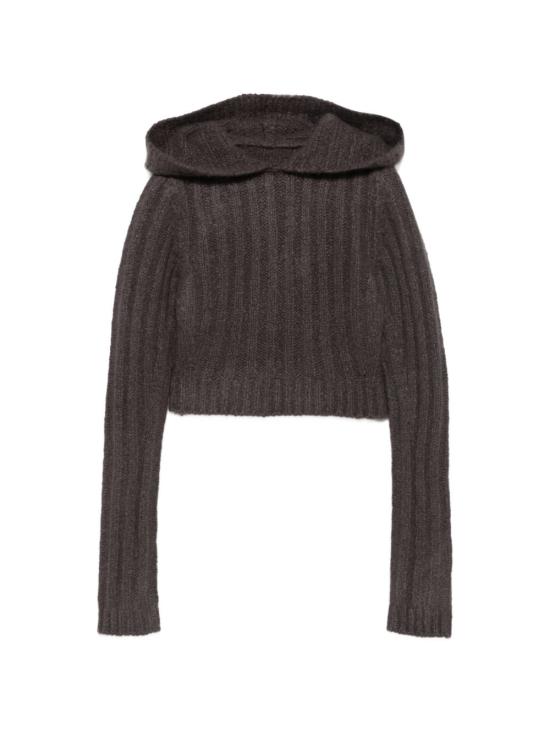 26FW 릭 오웬스 후드 티셔츠 RO02F5695RIBWSE78 DARK GREY