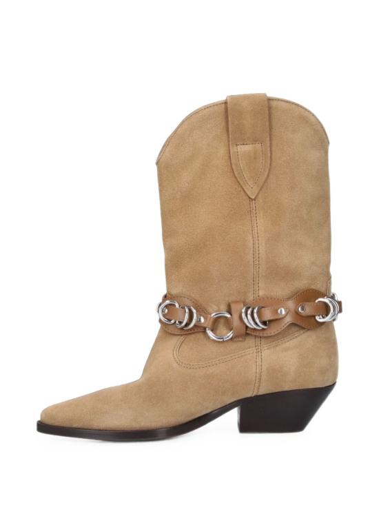 26FW 이자벨마랑 듀에르토 레더 카우보이 웨스턴 앵클 부츠 BO0003FFD4A23S50TA GREY - ISABEL MARANT