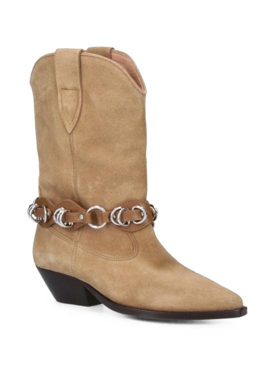 26FW 이자벨마랑 듀에르토 레더 카우보이 웨스턴 앵클 부츠 BO0003FFD4A23S50TA GREY - ISABEL MARANT