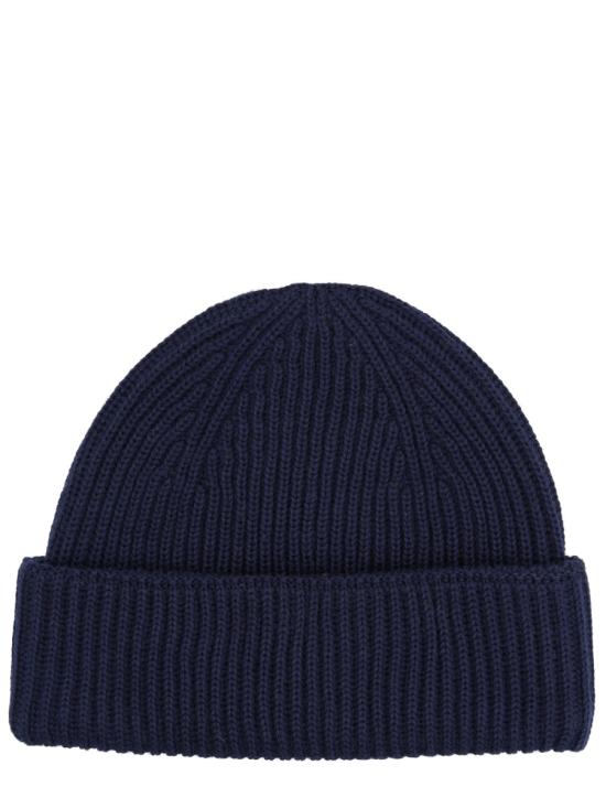 26FW 메종키츠네 폭스 헤드 라지 비니 PM06112KT1022 0413 BLUE - MAISON KITSUNE