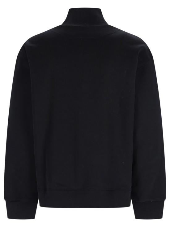 26FW 메종키츠네 폭스 헤드 컴포트 하프 집 스웨트셔츠 PM00305KM0341 P199 BLACK - MAISON KITSUNE