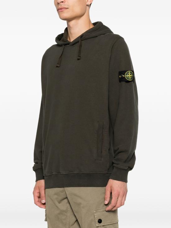 26FW 스톤 아일랜드 오가닉 코튼 플리스 후드 L2S156100048S0A20 V0078COALGREY - STONE ISLAND