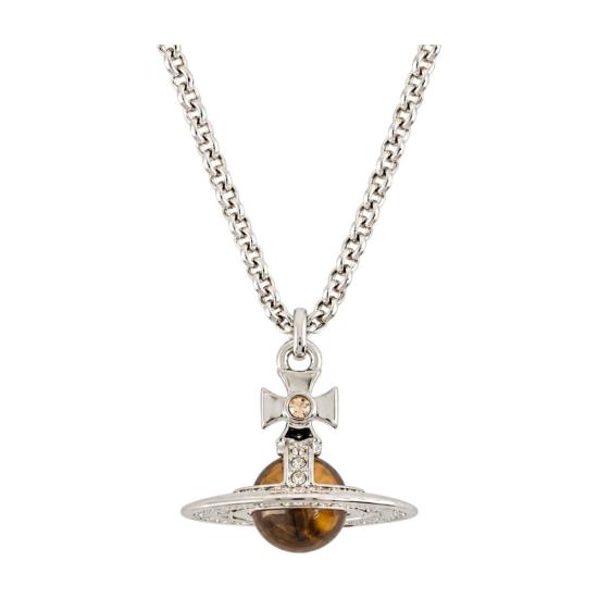 26FW 비비안웨스트우드 뉴 쁘띠 ORB 펜던트 목걸이 6302009802P762P762 SILVER - VIVIENNE WESTWOOD