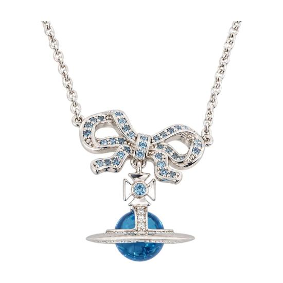 26FW 비비안웨스트우드 옥타비에 펜던트 목걸이 6303002701P778P778 SILVER - VIVIENNE WESTWOOD