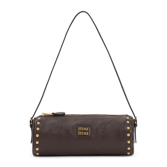 26FW 미우미우 로고 나파 레더 파우치백 5NE8512ZSQF0343 brown